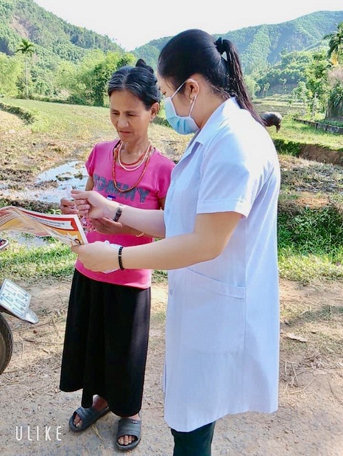 Trạm Y tế xã Long Hiệp, huyện Minh Long với công tác tuyên truyền phòng chống dịch Covid-19