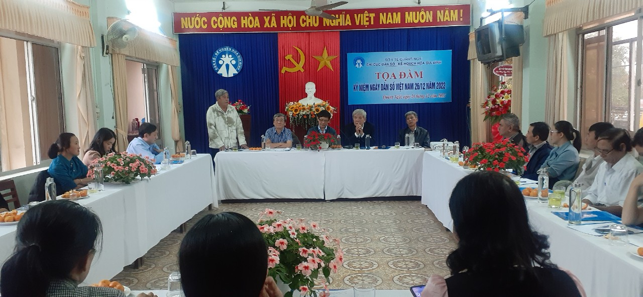 Quảng Ngãi: Tổ chức tọa đàm kỷ niệm Ngày Dân số Việt Nam (26/12) năm 2022.