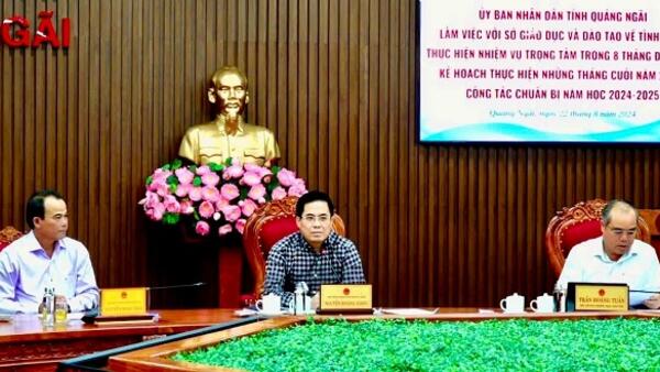 UBND tỉnh làm việc với Sở Giáo dục và Đào tạo