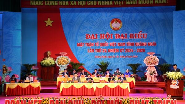 Đại hội Đại biểu MTTQVN tỉnh Quảng Ngãi lần thứ XV, nhiệm kỳ 2024 - 2029