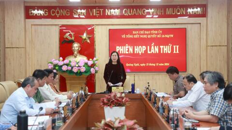 Ban Chỉ đạo Tỉnh ủy về tổng kết Nghị quyết số 18-NQ/TW họp cho ý kiến về phương án sắp xếp, tinh gọn bộ máy