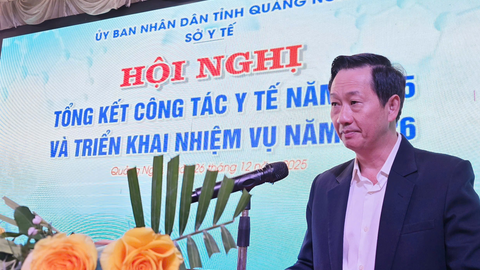 Sở Y tế tỉnh Quảng Ngãi tổ chức Hội nghị tổng kết công tác y tế năm 2025 và triển khai nhiệm vụ năm 2026