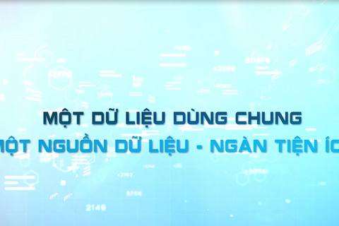 Một dữ liệu dùng chung, Một nguồn dữ liệu - Ngàn tiện ích