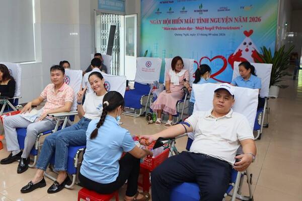 Ngày hội Hiến máu tình nguyện nhiệt huyết Petrovietnam