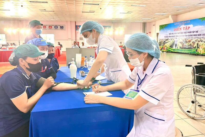 Diễn tập điều tra xử lý ngộ độc thực phẩm tập thể